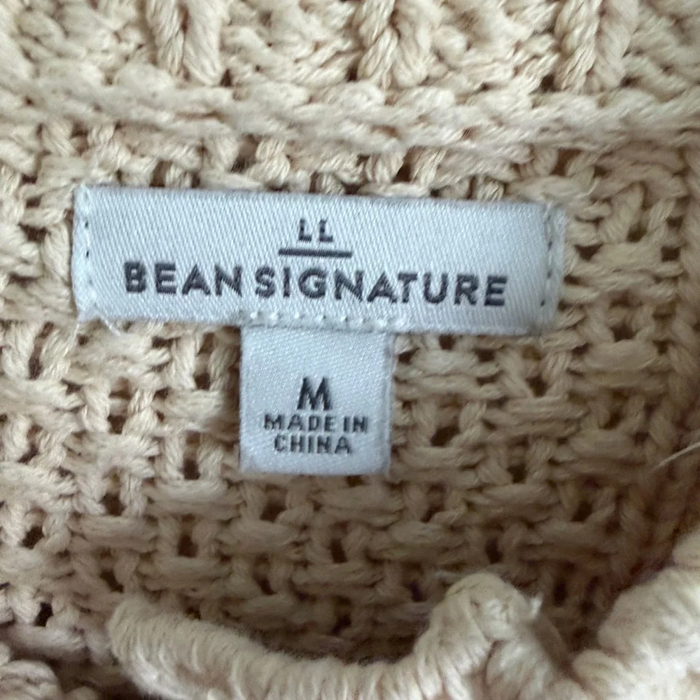 Women's Signature Cotton Fisherman Sweater, Short Cardigan, Cream - Picture 7 of 13